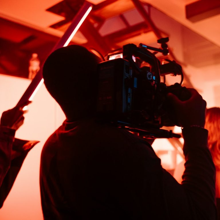 Cameraman filmt videocontent